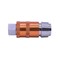 Interstate Pneumatics 1/4in Body x 1/4in FPT Universal Steel Safety Exhaust Coupler - Orange CG440-5O-D - alternate 3